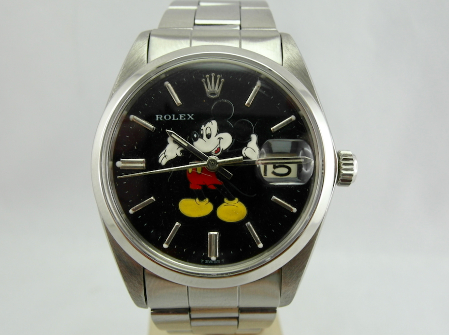 rolex oysterdate precision mickey mouse