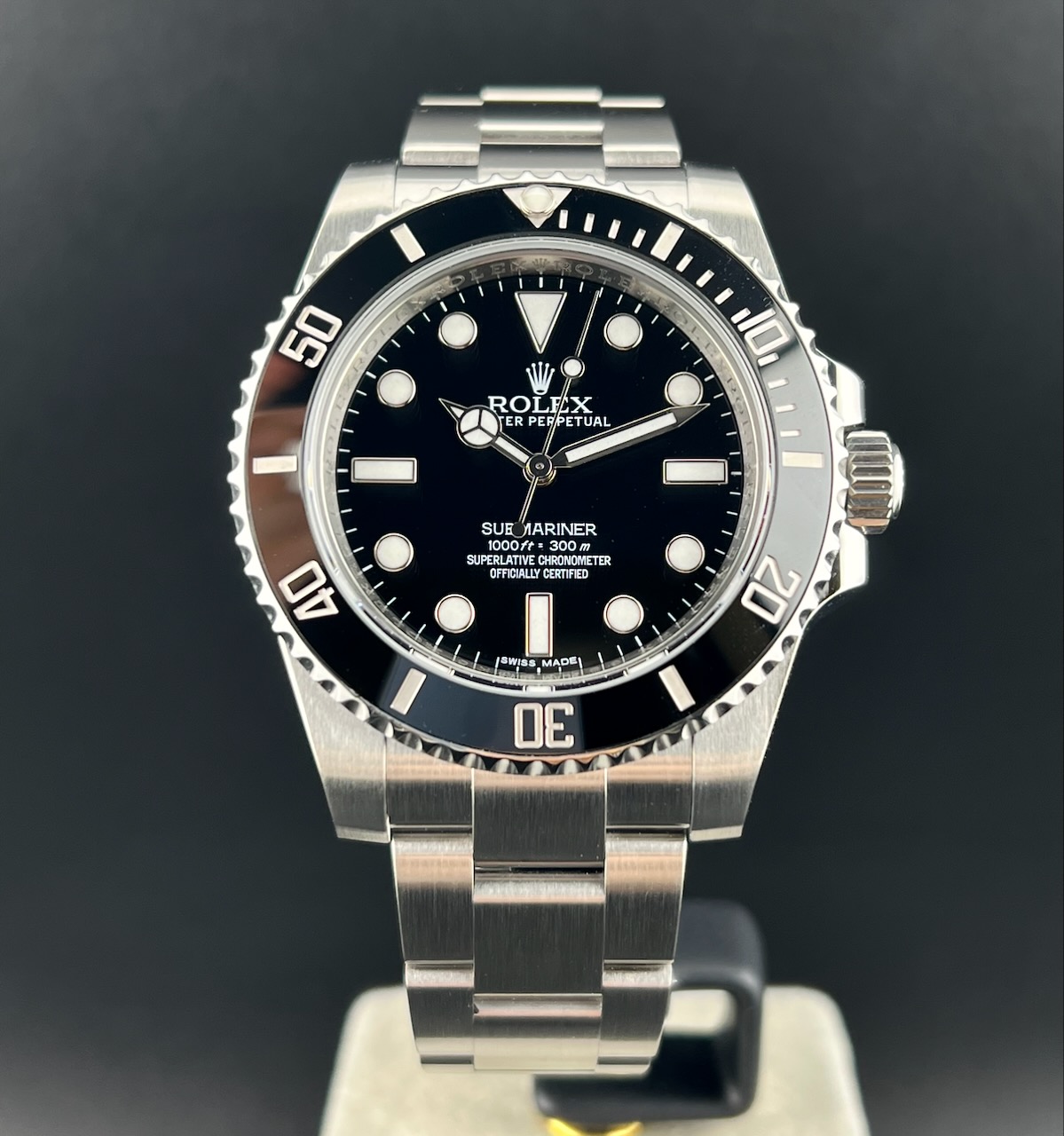 Rolex Submariner No Data Ceramica Nero Referenza 114060 Serial Random