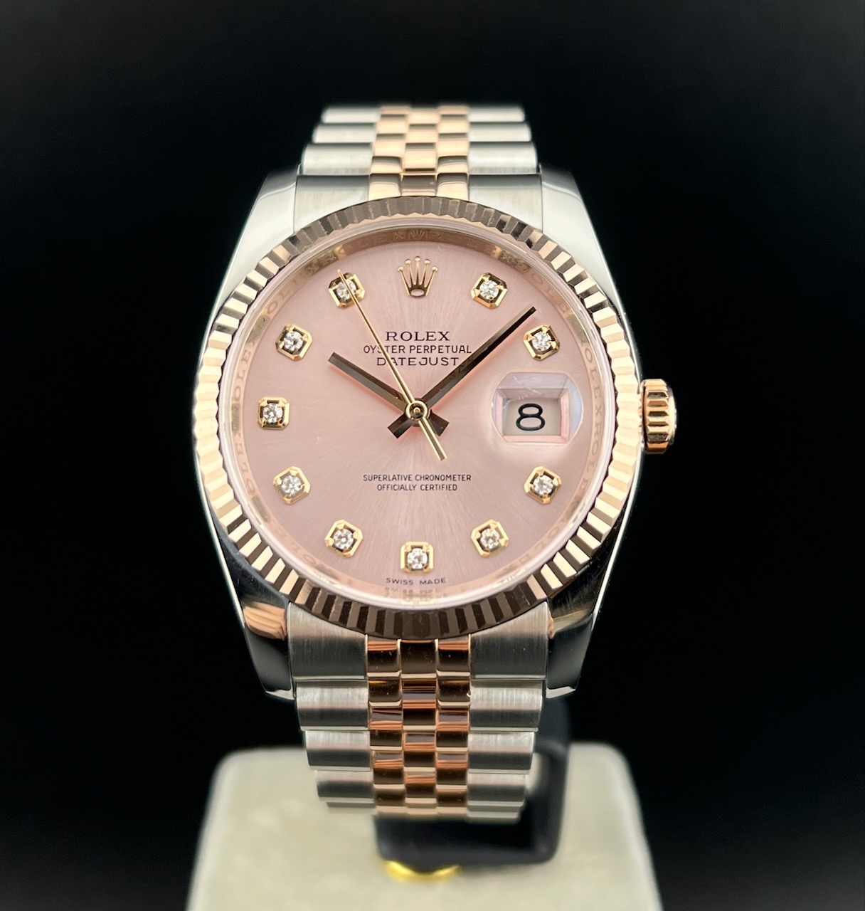 Acquista Rolex Datejust 36mm Acciaio/Oro Rosa Brillanti