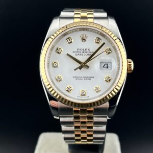 1 – 1 Rolex Datejust 36mm Acciaio & Oro Bianco Brillanti