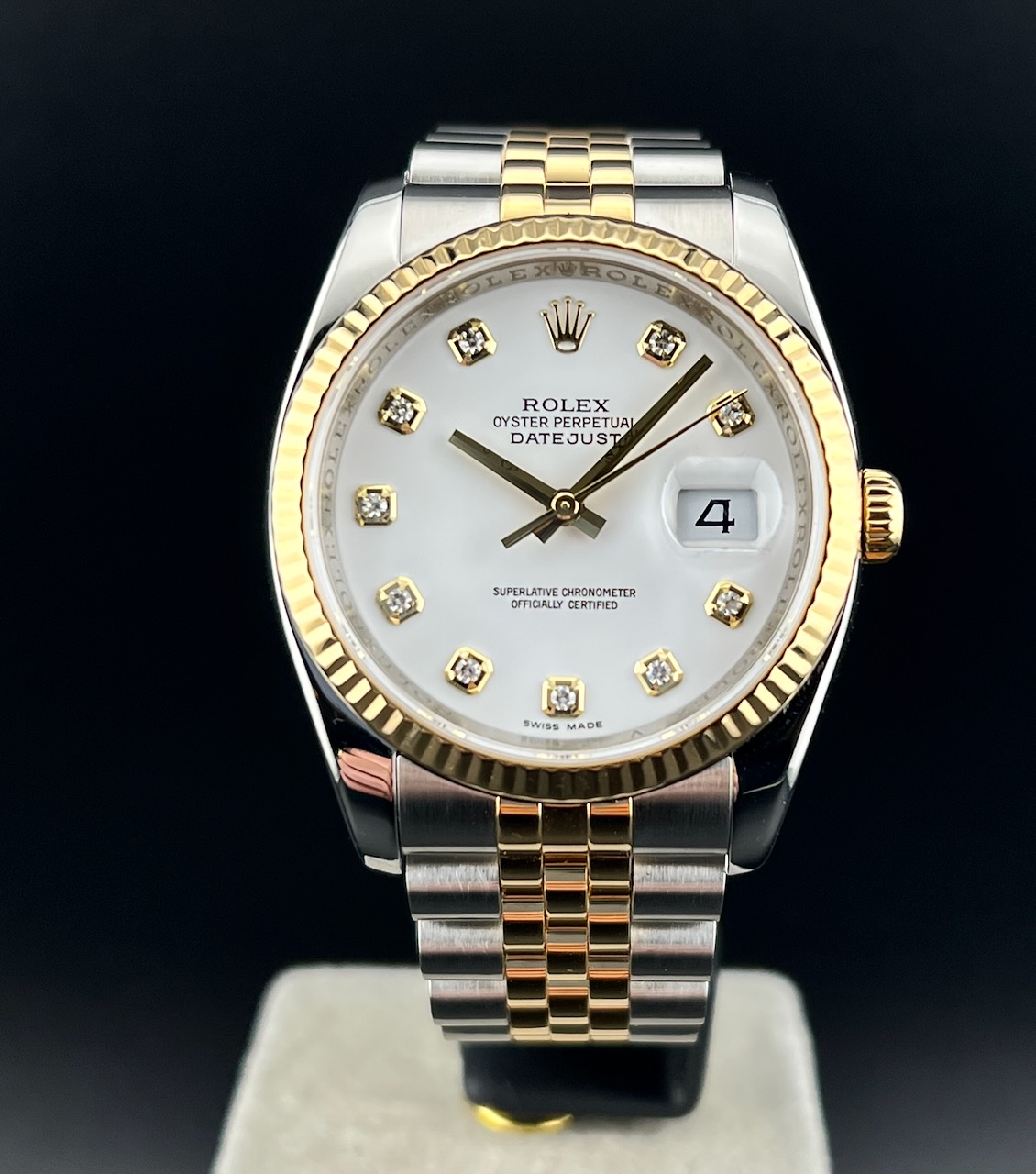Rolex Datejust 36mm Acciaio & Oro Bianco Brillanti