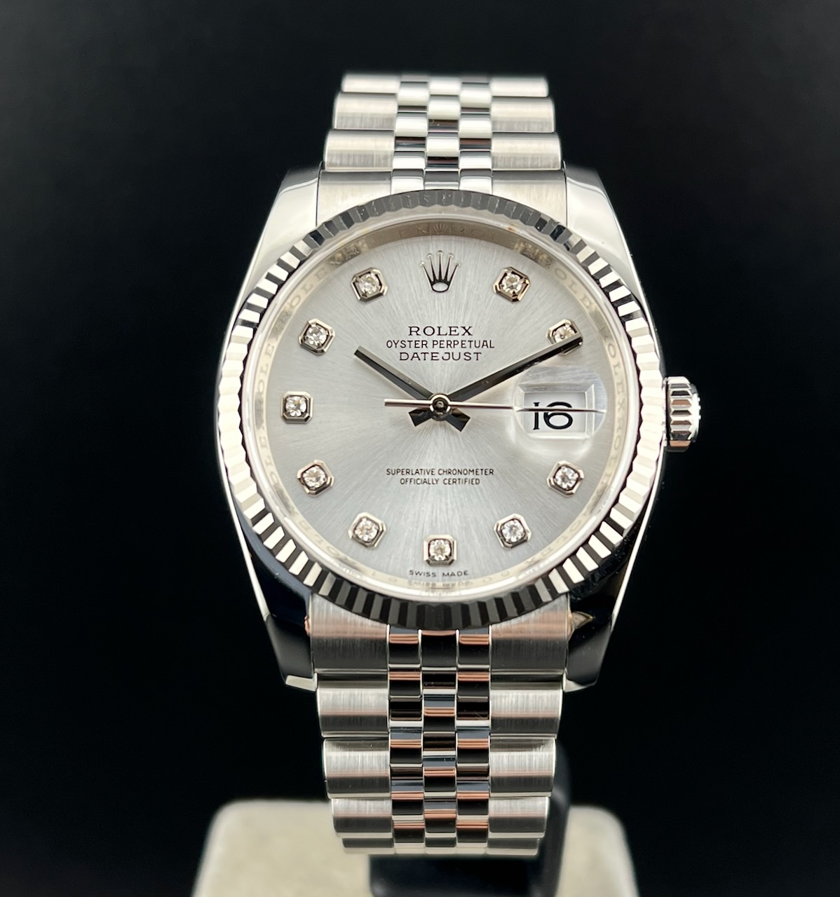 Rolex Datejust 36mm Silver Brillanti Jubilee