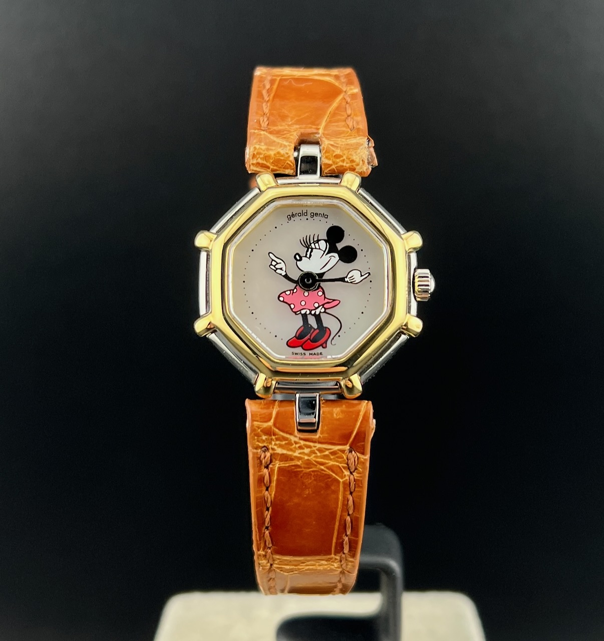 Gerald Genta Gold Steel MOP Minnie Vintage